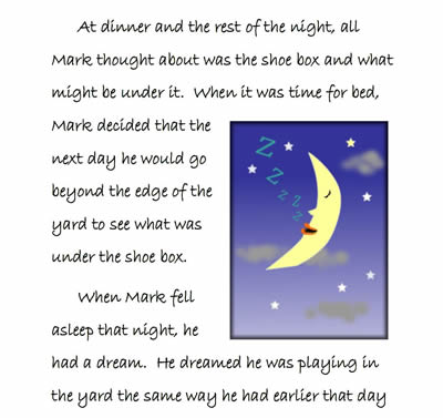 Fireworks illustrations in children's e-book