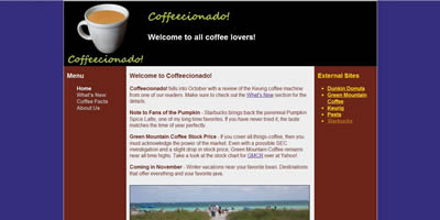 Coffeecionado Screenshot