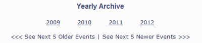 Automated Yearly Archive and Event Iteration Feature